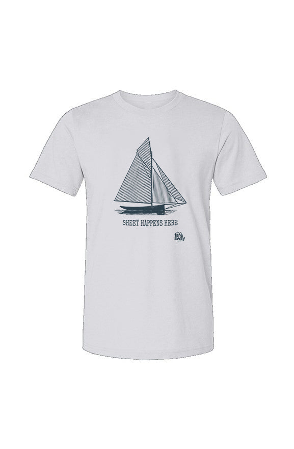 Sheet Happens Here, Short Sleeve Unisex T-shirt